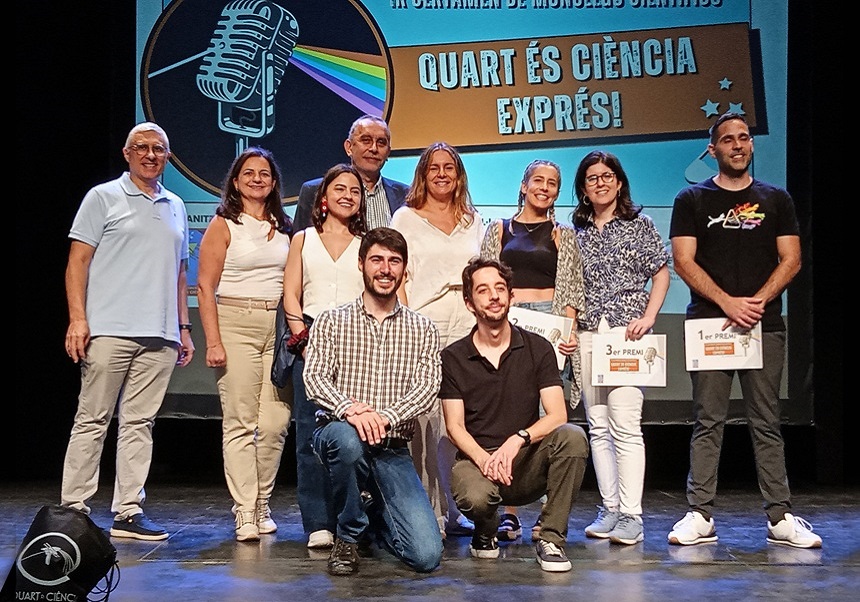 El professor del màster d'Aqüicultura David Pérez Guaita guanya el I Certamen de Monòlegs Científics Quart es Ciencia Exprés!